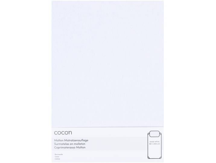 Molton COCON mit Gummiband weiss 90 x 200cm wasserdicht - Material: Polyurethan (PU) - Molton