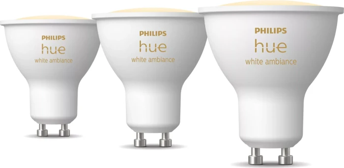 Philips Hue White Ambiance 4.3W 400 GU10 3Stück, 3 Stk