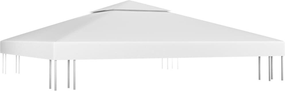 Centeio Dakota Fields Fabric Replacement Canopy for Gazebo White 300cm W x 300cm D
