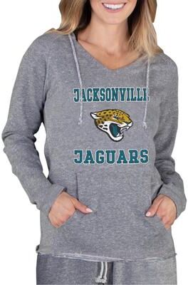 NFL Mainstream Women's Long-Sleeve Hooded Top (Size Small) Jacksonville Jaguars, Cotton,Polyester,Rayon