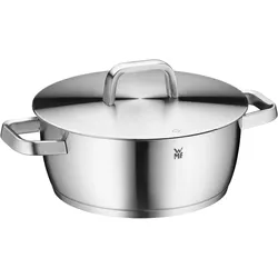 WMF Fleischtopf stahlgrau, Pfanne + Kochtopf, Grau, Silber