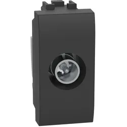 Legrand L4202P10N LivingLight TV-Dose für End- und Durchgangsanschluss 1-modulig, Farbe ANTHRAZIT