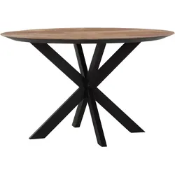 Esstisch Shape rund aus Teakholz, Massivdesign, Natur, Ø 130 cm, für 4–5 Personen