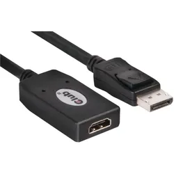 Club 3D DP zu (DisplayPort, HDMI), Video Adapter, Schwarz