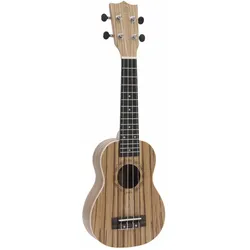 Dimavery UK-400 Ukulele Sopran "Zebrawood" (Sopran, Soprano), Ukulele