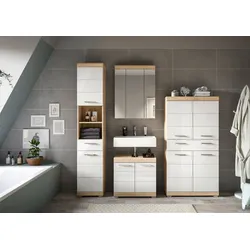 Badezimmer Lambada 4-tlg. ca. 171 cm Eiche/Weiß