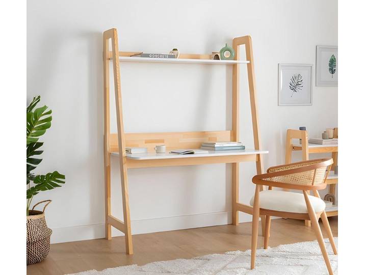 JVmoebel Kinderschreibtisch Hellbeiger Designer-Schreibtisch aus Holz für stilvolle Arbeitsräume (1-St., Nur Schreibtisch), Made in Europa