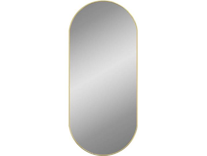 vidaXL - Wandspiegel - 100x45 - cm - ovaal - goudkleurig