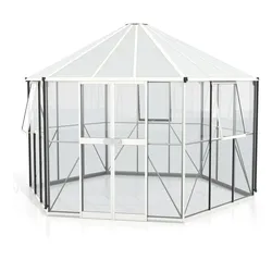 Vitavia Gewächshaus Pi 9000 inkl. 3 Seitenfenstern - 9,0 m2 weiß