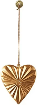 Inspire Picks Nordic Double Sided Christmas Tree Ornament Iron Angel & Soldier Hanging Decoration heart