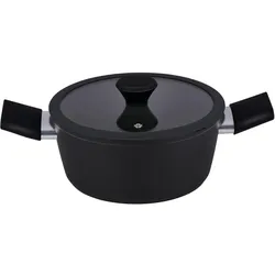 alpina Kochtopf für Induktion Ø20cm, Pfanne + Kochtopf, Schwarz
