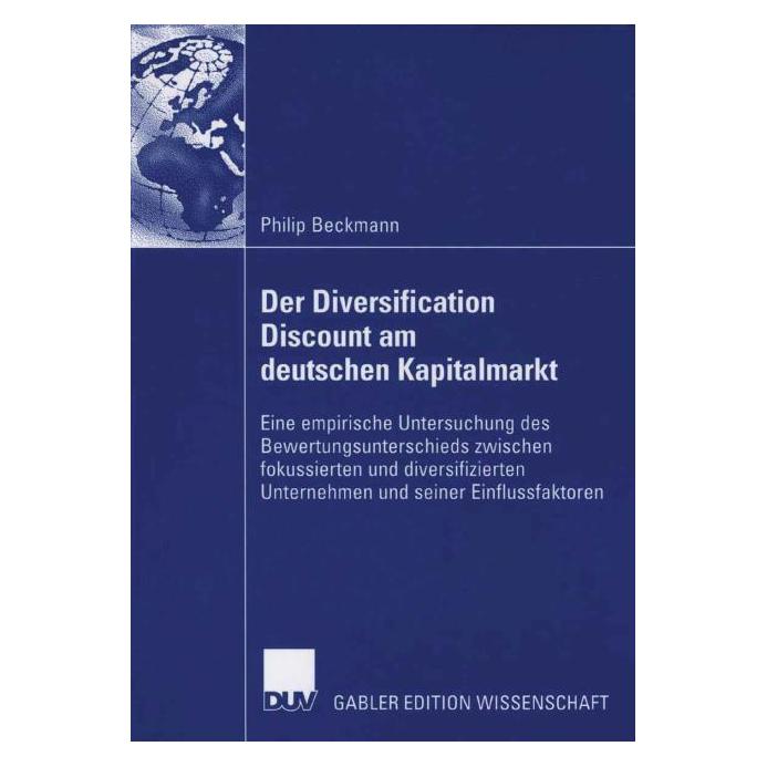 DUV Der Diversification Discount am deutschen Kapitalmarkt (Deutsch, Philip Beckmann) (9679377)