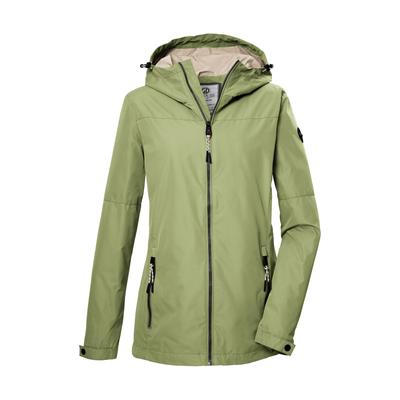 Funktionsjacke "GS 71 WMN JCKT", Damen, Gr. 36, grün (hellgrün), Obermaterial: 100% Polyester.Futter: 100% Polyester, G.I.G.A. DX BY KILLTEC, Jacken Funktionsjacke, Damenjacke: wasserdicht, winddicht, verstellbar, Kapuze