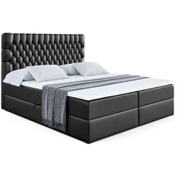 BOXBETT SERENE - 120x200 Schwarz Hochglanz