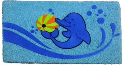 Coir Dolphin Beach Ball Doormat