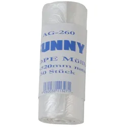 Plock GmbH Müllbeutel Funny - 6000 Abfallbeutel – 450 x 520 mm - transparent - 18 L