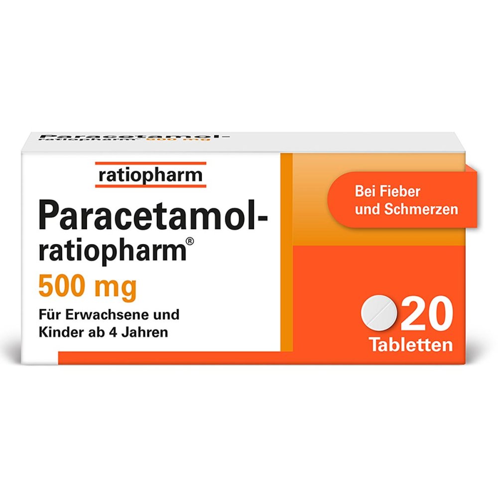 ratiopharm GmbH Paracetamol-ratiopharm® 500 mg 01126111