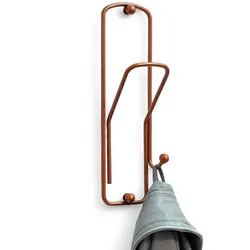 DanDiBo Wandhaken Garderobe Garderobenhaken Kupfer Kleiderhaken Büroklammer 32 cm Klammer Jackenaufhänger Haken