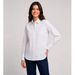 Barbour für Damen. LSH1771 Hemd Adalyn weiß (M), Lässig, Baumwolle, Langarm