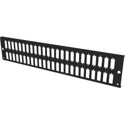 EFB VSB2FPS48SCD - Frontblende, 48x SC Duplex / LC Quad, 2 HE, vertikal, schwarz
