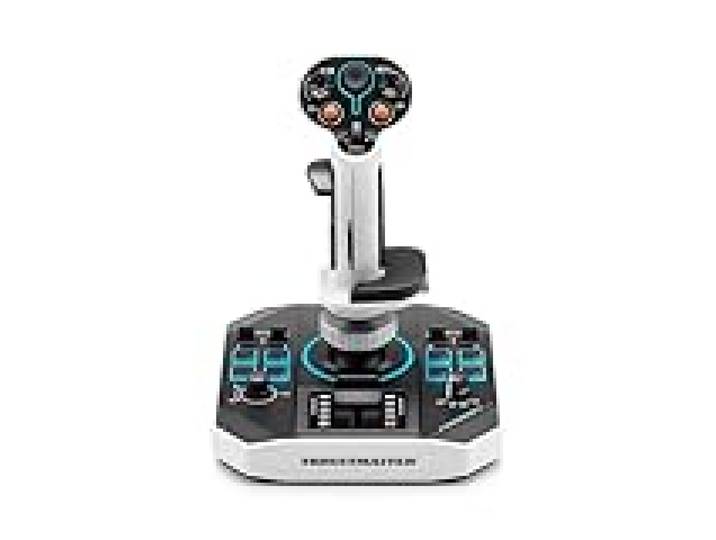 Thrustmaster Sol-R 1 Flightstick - Combat et exploration spatiale - PC Manche et base, 44 boutons d’action, effet Hall, ambidextre, manche détachable, design science-fiction, écosystème compatible