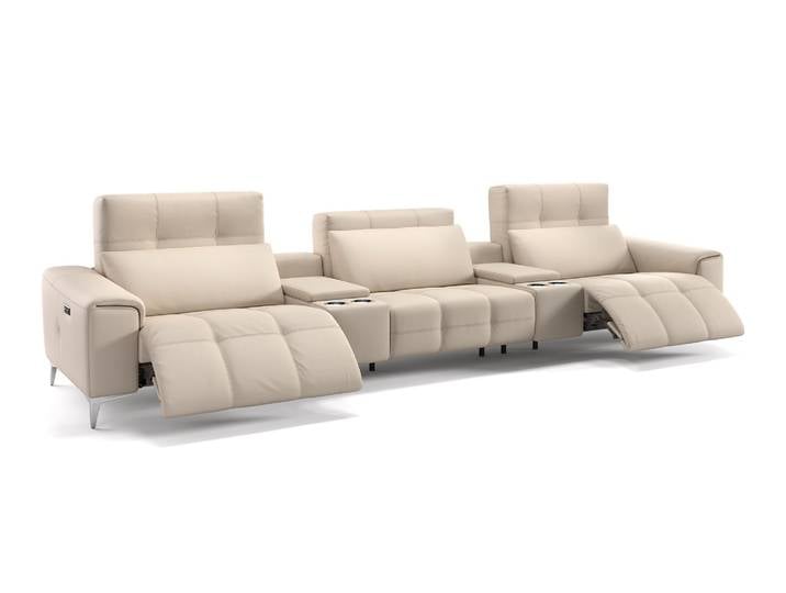Leder 3-Sitzer Kinosofa SALENTO mit Funktion modern Kinocouch