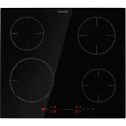 Virtuosa EcoAdapt Induktionskochfeld 4 Zonen 7200W Glas schwarz