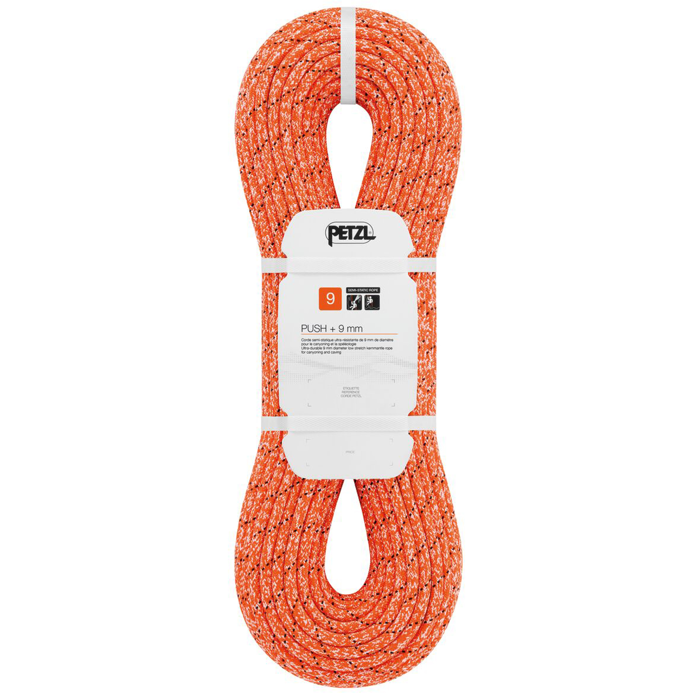Petzl Push + 9 Mm Kletterseil Kletterseile orange Größe 40M Canyoning