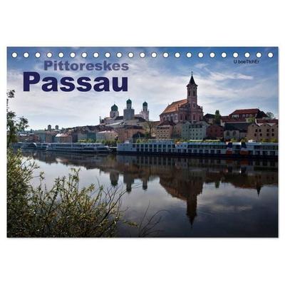 Pittoreskes Passau (Tischkalender 2027 DIN A5 quer), CALVENDO Monatskalender