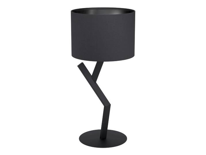 Eglo Tischleuchte, Schwarz, Metall, länglich, 63 cm, Kippschalter, Lampen & Leuchten, Innenbeleuchtung, Tischlampen, Tischlampen