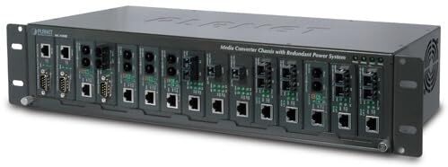 PLANET MC-1500R 15-Slot 19" Media Converter Chassis with Redundant Power Option