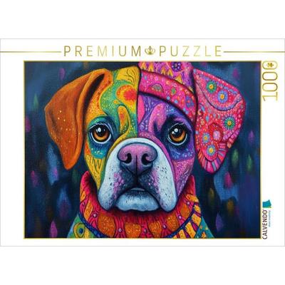 CALVENDO Puzzle Bunter Boxer | 1000 Teile Lege-Größe 64x48cm Foto-Puzzle für glückliche Stunden, Sonstige von , Calvendo Puzzle