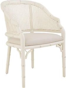 Anna Cane Dining Chair - Rubbed White - Ballard Designs