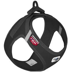 Curli Vest Hundegeschirr Clasp Softshell Schwarz 2XS (Hund, Allgemein), Halsband + Leine