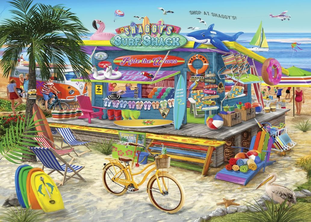 Bluebird Puzzle Shaggy's Surf Shack Puzzel met 500 stukjes meerkleurig