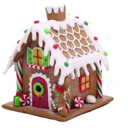Deko Lebkuchenhaus 13cm Variante 1