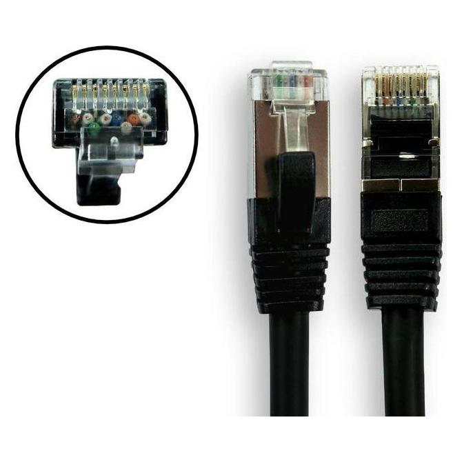 RS PRO Cat 8 Kabel Cat8, 15m, Schwarz Patchkabel (S/FTP, 15 m) (2761134)