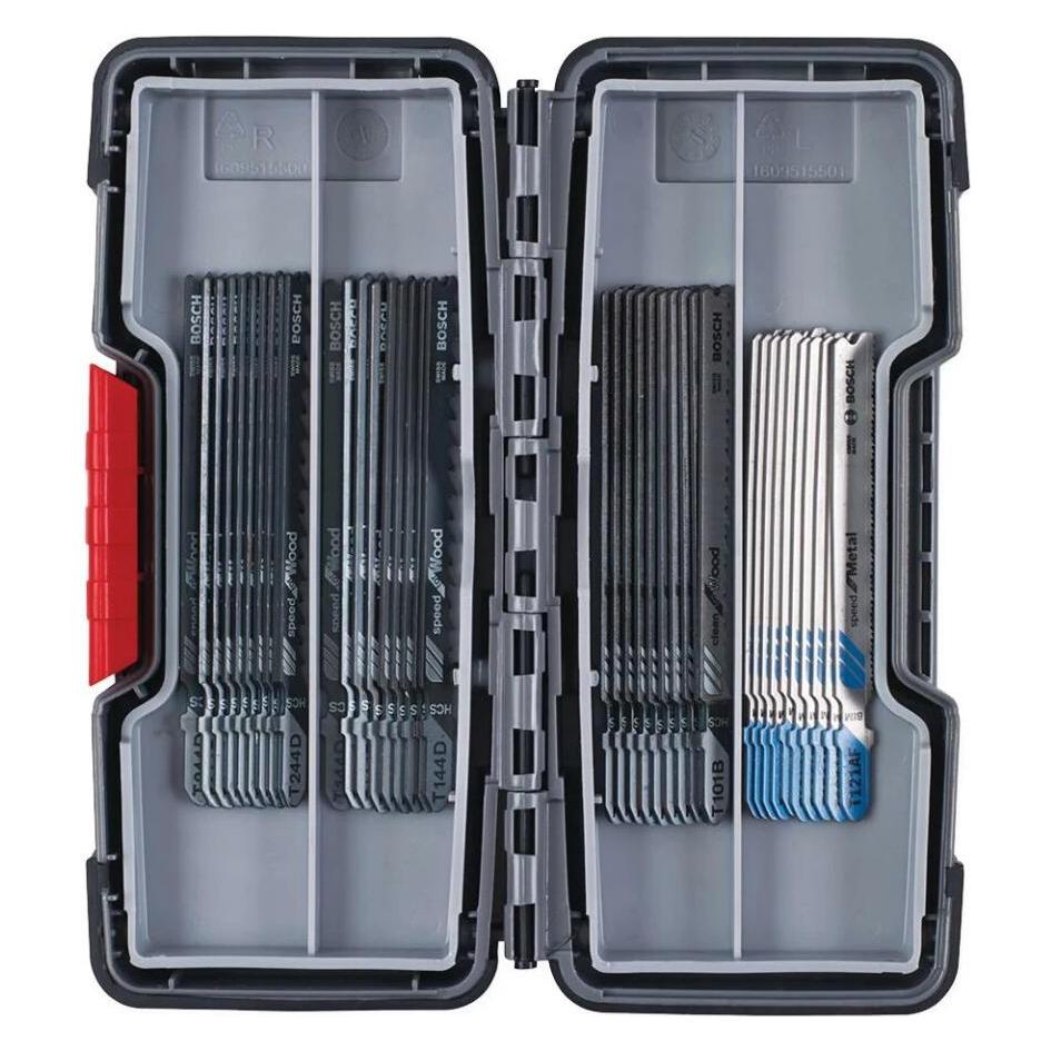 Bosch Professional Zubehör 40-tlg. Stichsägeblatt-Set Wood and Metal (2607010904)