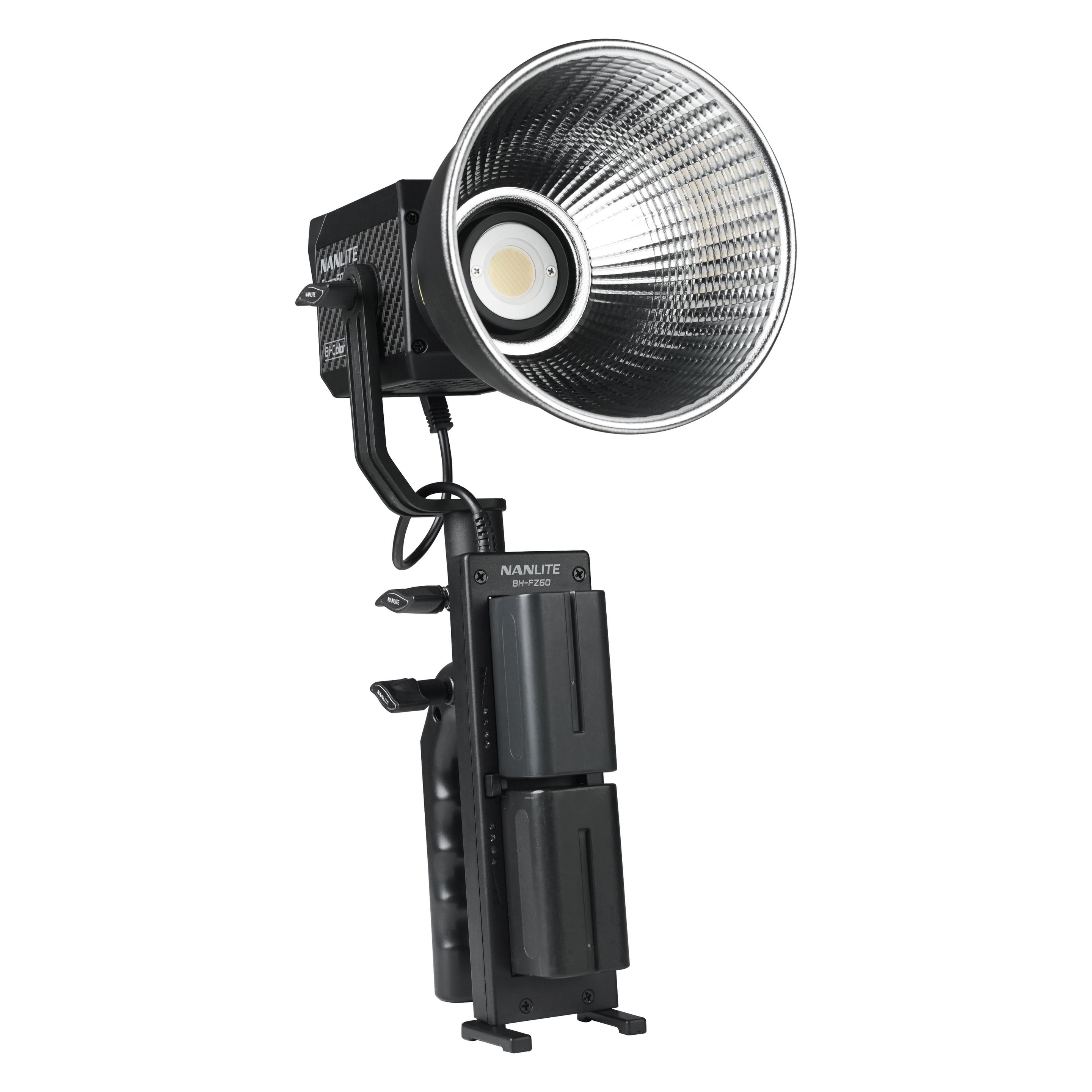 Nanlite Batteriehalterung NP-F für Forza 60/60B (Batteriegriff, Handgriff) (BH-FZ60)