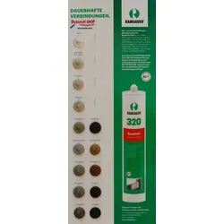 Ramsauer 320 Baudicht Hybrid Dichtstoff Dichtstoff Farbkarte-Tupfenkarte