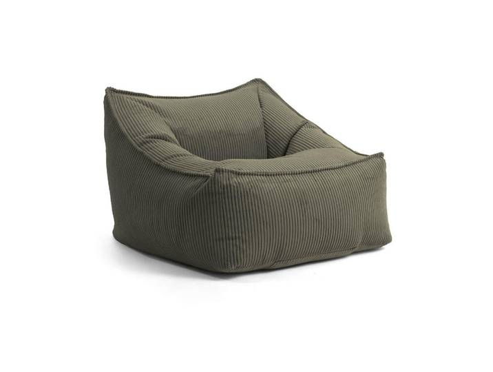 Mokebo Sitzsack Cord Snug, Grün, 80x60x83 cm, Wohnzimmer, Sessel, Sitzsäcke, XXL Sitzsäcke