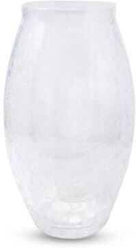 Vivience "Liscio Ottico - 11"" Centerpiece Vase with Cracked/Spiral Design"