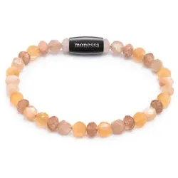 MONESSA Armband Edelsteine Nuggets Magnetverschluss