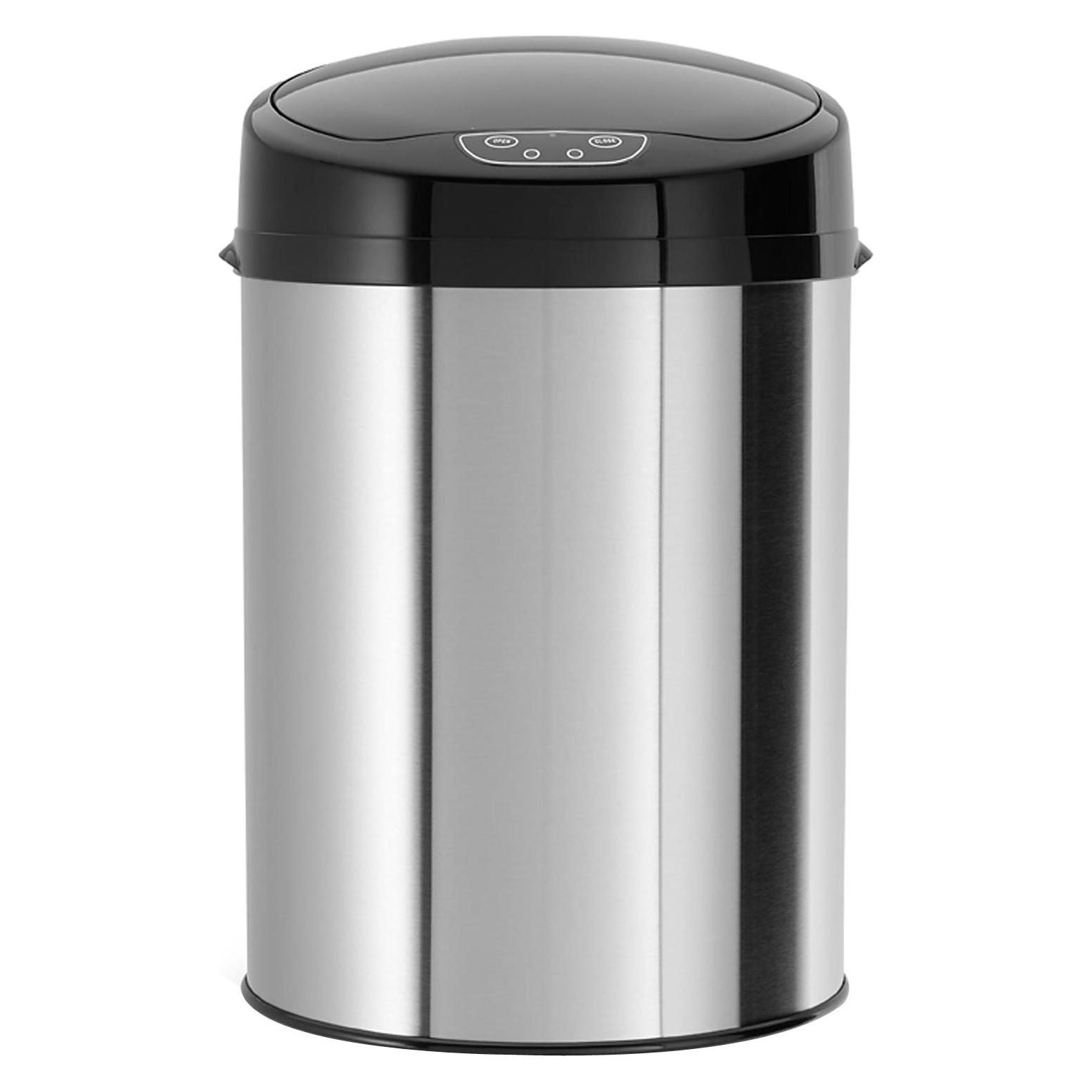 Echtwerk Sensor Mülleimer 9,0 l edelstahl, gebürstet (9 l) (EW-BE-0239)