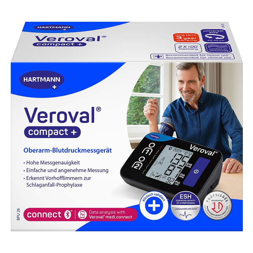 PAUL HARTMANN AG Veroval Compact Plus Oberarm-blutdruckmessgerät 18163719
