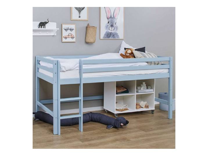 Hoppekids Hochbett ECO Dream MY COLOR (Set, Bett) 90x200, umbaubar in Einzelbett, 4 Farben