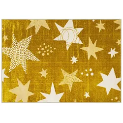 KJUT Webteppich   ¦ gold ¦ Synthetische Fasern ¦ Maße (cm): B: 133