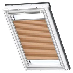 VELUX Wabenplissee Uni Goldbeige 1049 Uni Goldbeige 1049, C06, Aluminiumschiene,GGU,Manuell,VELUX
