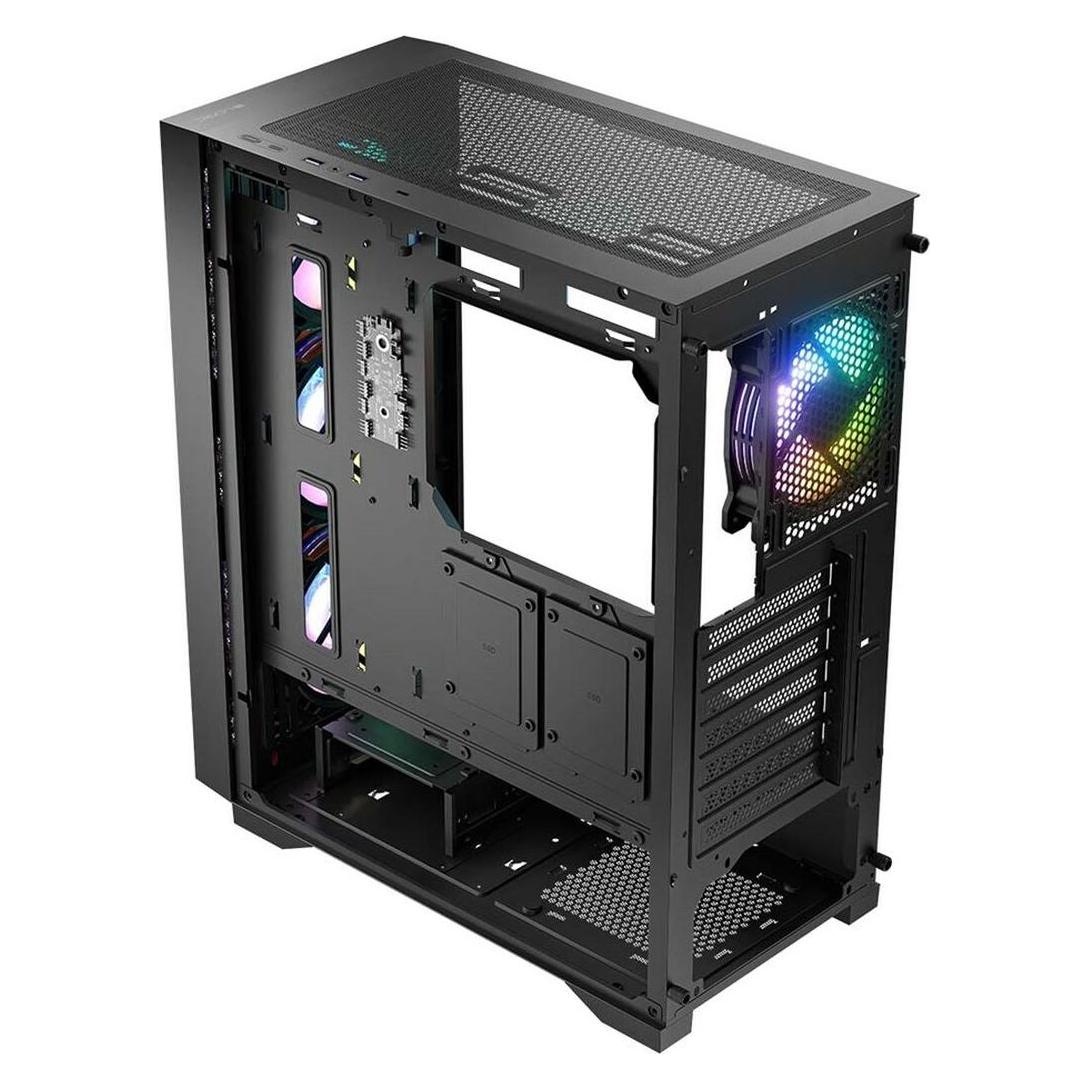 Logic DART PRO ARGB MIDI USB-C Gehäuse schwarz (ATX, mATX, Mini-ITX) (AT-DART-PRO-ARGB-10)