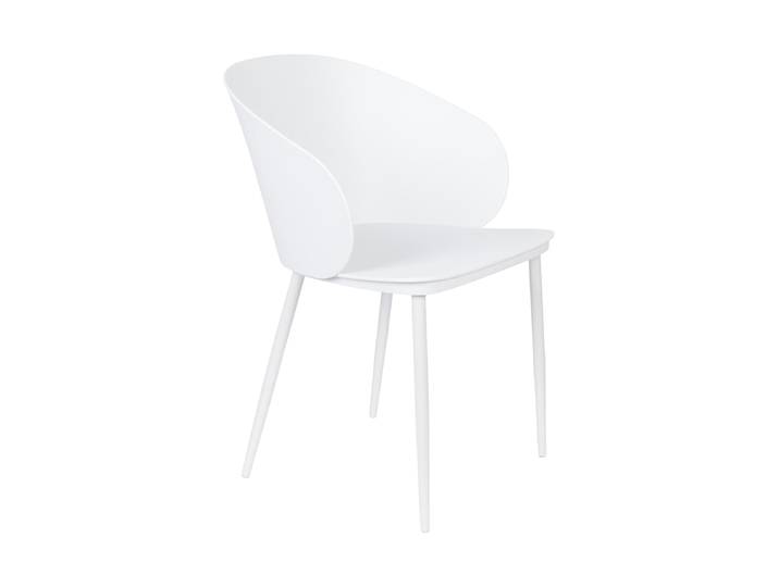 Hochwertiger Esszimmerstuhl „Gigi“ Weiss White Label by Bloomingloft